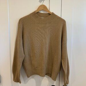 Cuyana mock neck cashmere sweater